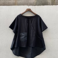 Asymmetric Pocket Drape Tee/F268