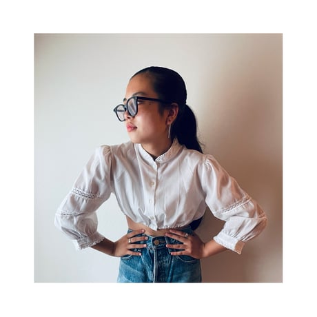 stand collar Tyrolean short shirt　/F097