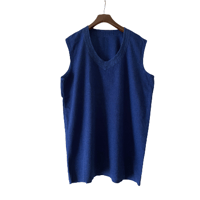 Military Best  tank top 後染め　BLU　/F096