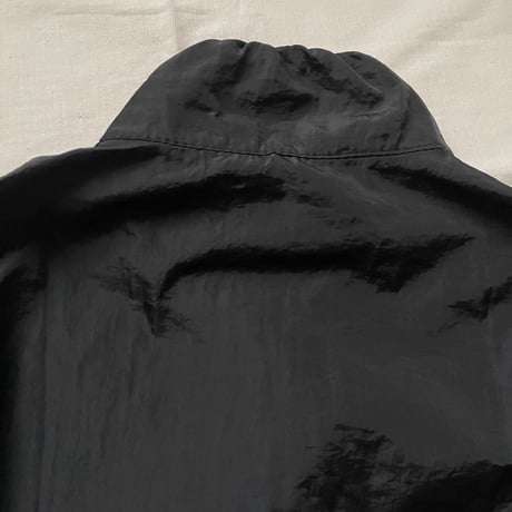 nylon  shirring zip-up tops/F264
