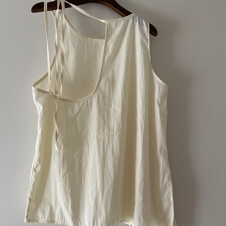 Back Open Nylon Sleeveless Top/F282