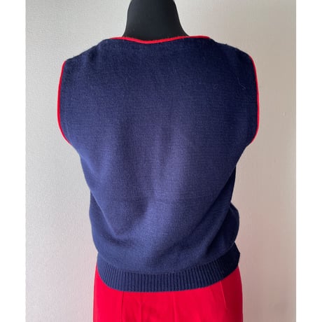 Vintage Knit Vest /F162