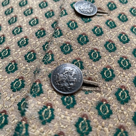 Vintage Jacquard Pattern Vest/F283