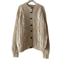 70‘s fisherman Alan knit cardigan /F170