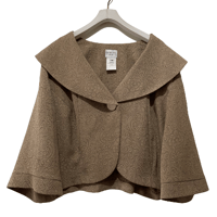 DORBY jacquard big collar jacket/F244