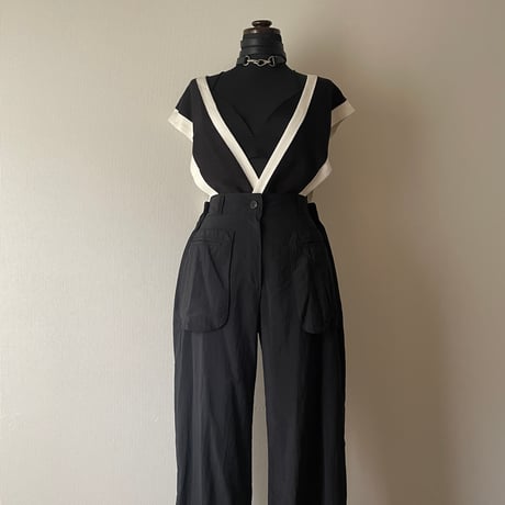2Way Bicolor Knit Shoulder Tops/F273