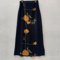 2way Modern Flower Long Skirt/F269