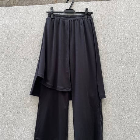 Half Rap Layered Cropped Pants/F263