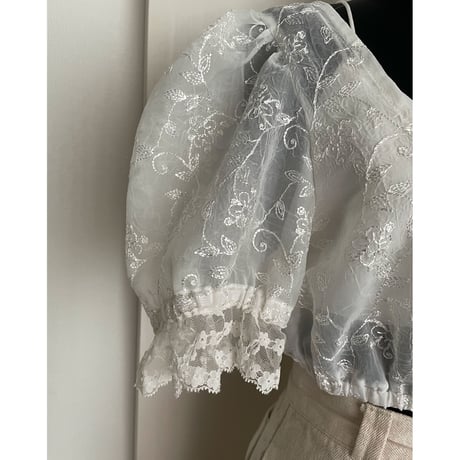 EU vintage Distler sheer short tops /F145
