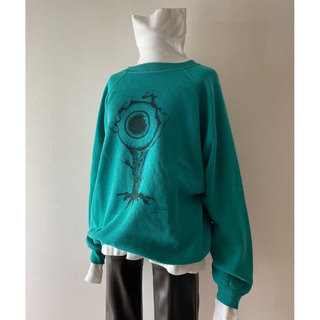 90's USA製 Hanes print sweat/F227
