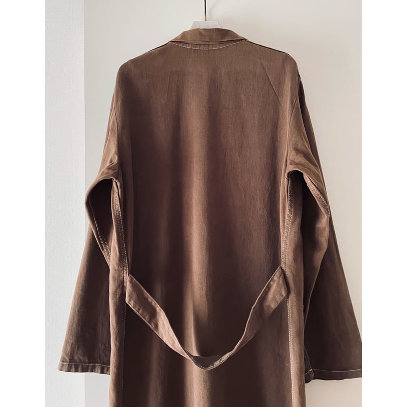 vintage カナダ　ワーク　ナース　ワンピース　コート　70s 軍　fizz vintage ユーロ ワークコート /F027 | FEB.13