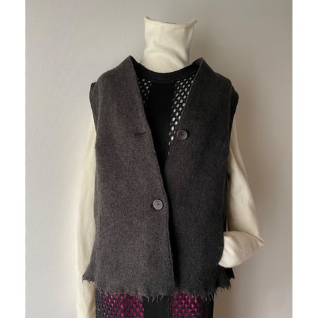 OSKA VIRGIN WOOL VEST /F226