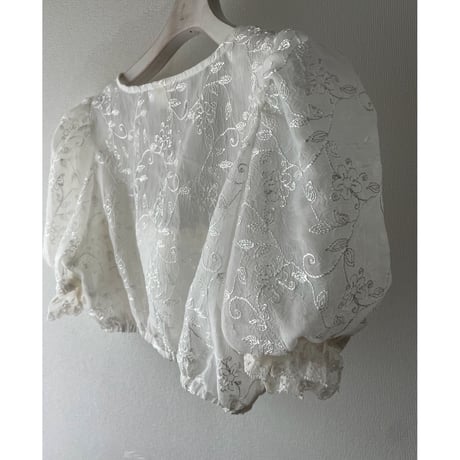 EU vintage Distler sheer short tops /F145