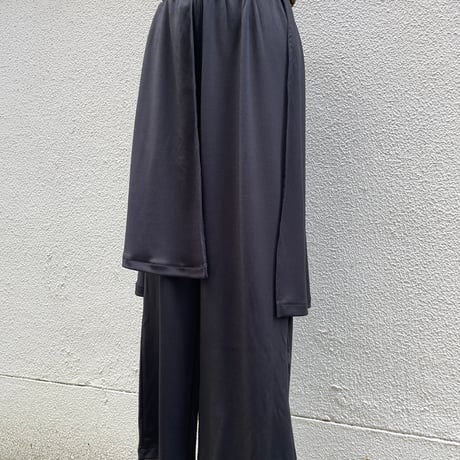 Half Rap Layered Cropped Pants/F263