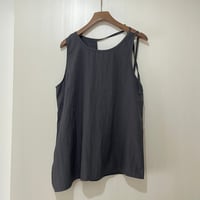 Back Open Nylon Sleeveless Top/F282
