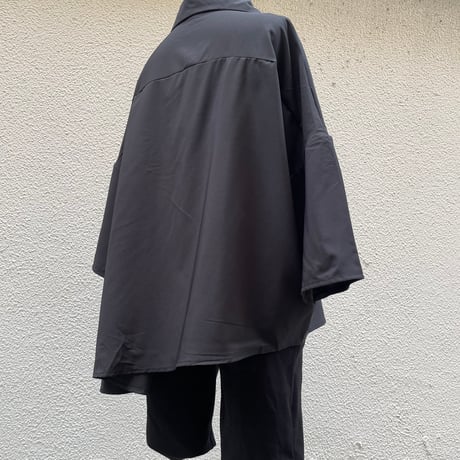 Asymmetry Drape Shirt/F246