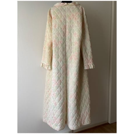 Vintage  Flower quilting  long dress/F174