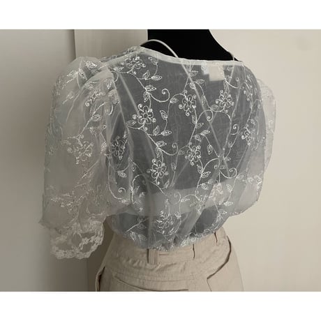 EU vintage Distler sheer short tops /F145