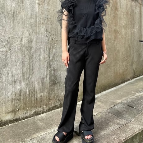 2way Tulle Frill Top /F281