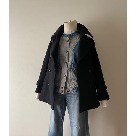 UTILITY DENIM VEST /F215