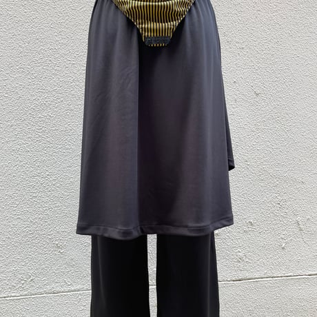 Half Rap Layered Cropped Pants/F263
