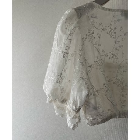 EU vintage Distler sheer short tops /F145
