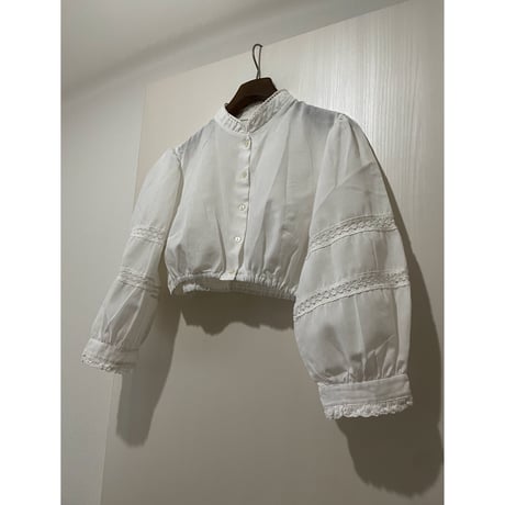 stand collar Tyrolean short shirt　/F097