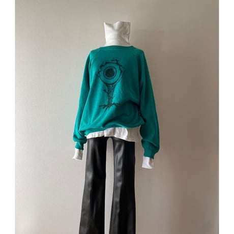 90's USA製 Hanes print sweat/F227