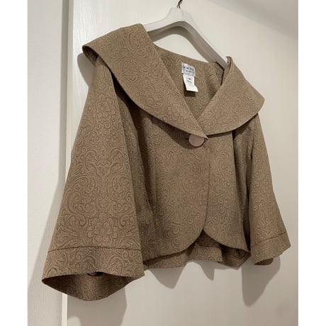 DORBY jacquard big collar jacket/F244