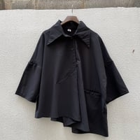 Asymmetry Drape Shirt/F246