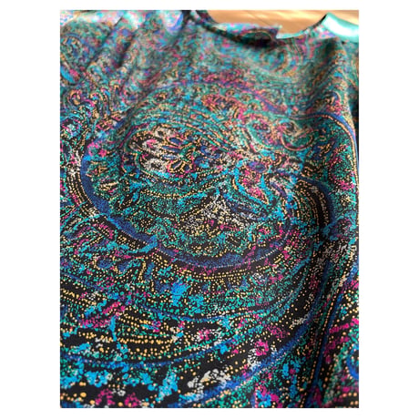 USA Vintage 80”s Anthony Sicari ペイズリートップス  /F029