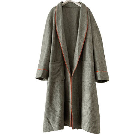 Piping Tweed vintage gown coat /F022