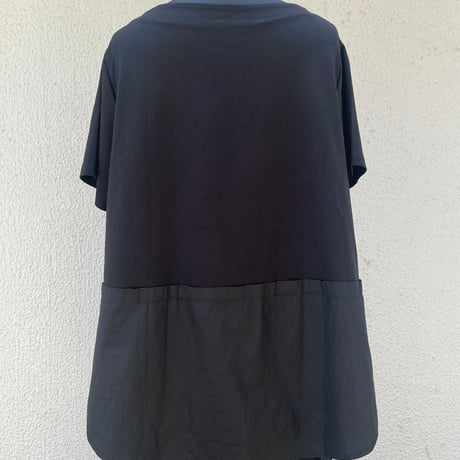 Asymmetric Pocket Drape Tee/F268