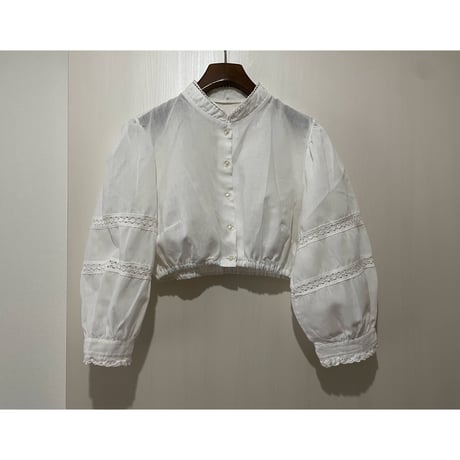 stand collar Tyrolean short shirt　/F097