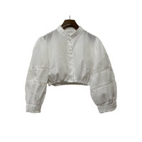 stand collar Tyrolean short shirt　/F097