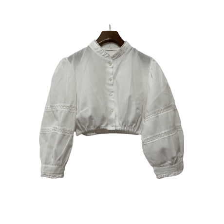 stand collar Tyrolean short shirt　/F097
