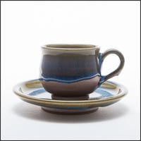 秋田の焼物　楢岡焼　コーヒーカップセット１客