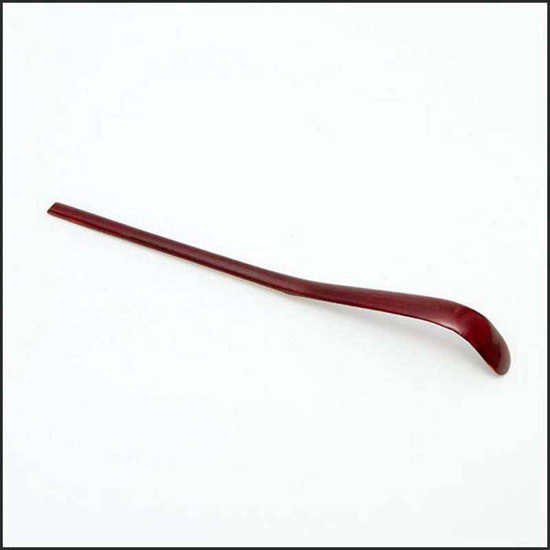 梢の錦 井口海山 木製茶杓 手彫り装飾 専用ケース付き 梢の錦 井口海山