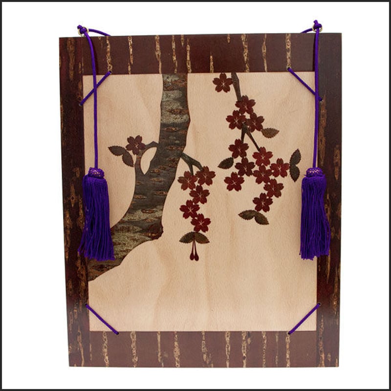 桜皮細工 色紙掛け （樺細工） | 角館桜皮細工センター