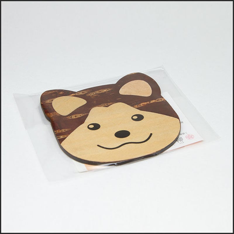 桜皮細工 コースター秋田犬（樺細工） | 角館桜皮細工センター