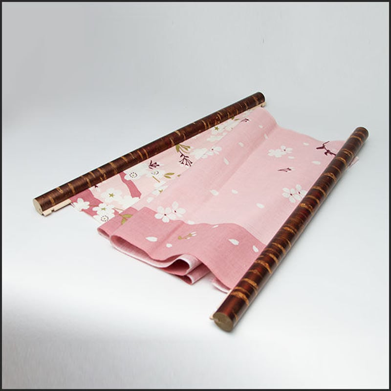 桜皮細工 タペストリー棒（樺細工）当店オリジナル商品 | 角館桜皮細工