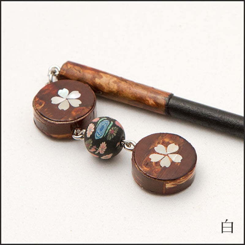 桜皮細工総皮合口文庫らでん紅しだれ
