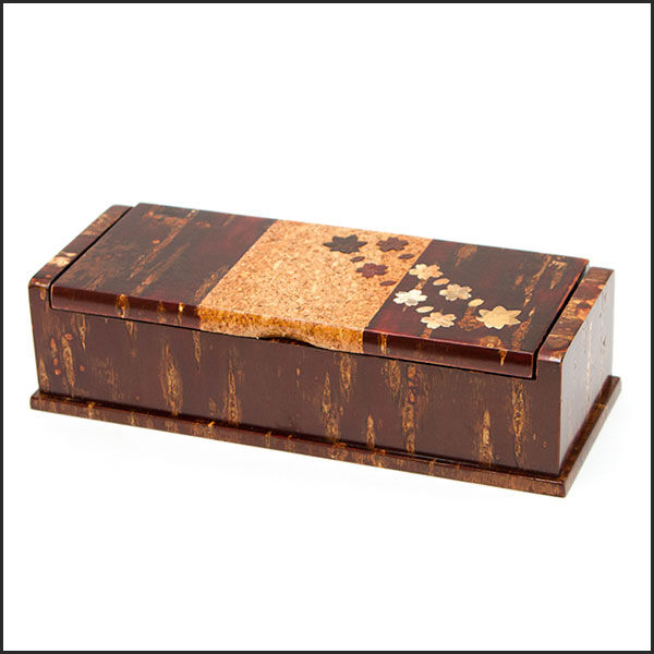 樺細工 桜皮細工 角箱・文箱・小物入れ（箱付き） 桜皮細工 フリーケース 春秋（樺細工） | 角館桜皮細工センター