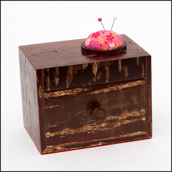 桜皮細工 裁縫箱（樺細工）当店オリジナル商品 | 角館桜皮細工（樺細工
