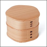 曲げわっぱ　梅花弁当（弁当箱）