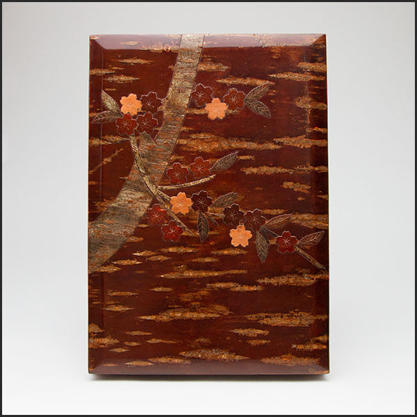 桜皮細工 重箱 樺細工 桜模様 伝統工芸品 original