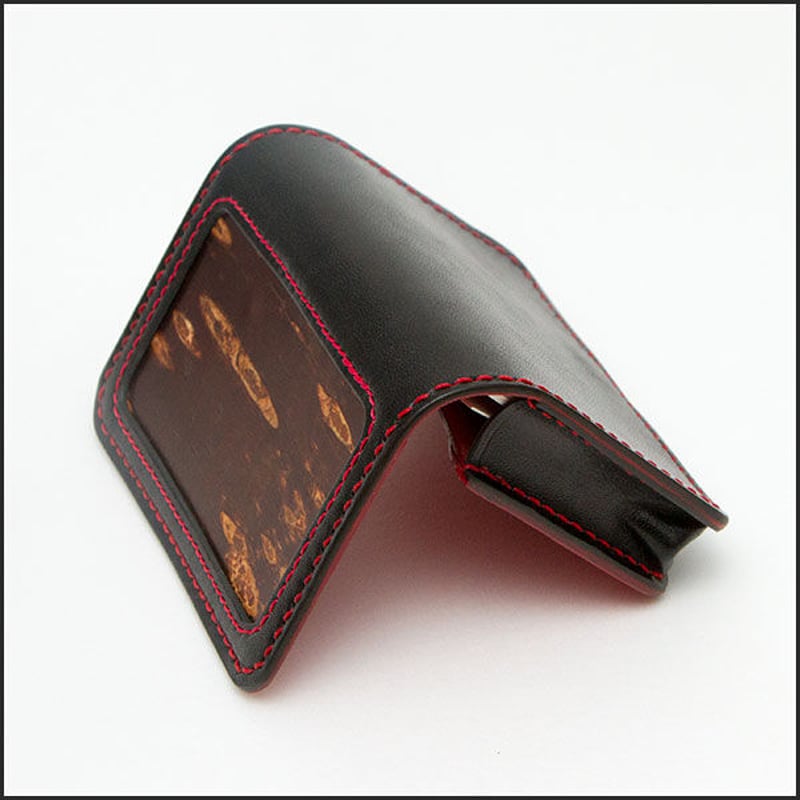 桜皮細工×牛革 カードケース （樺細工）当店オリジナル商品