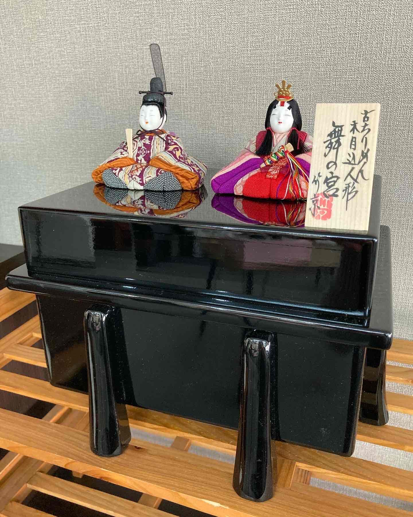 最後の思い切った値下げ処分 古布ちりめん木目込人形[いこい] ガラスケース付き original