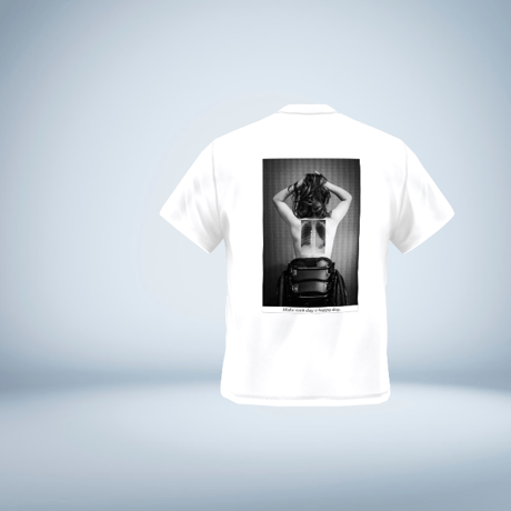 【予約販売限定】背面フォトTシャツ【ホワイト】