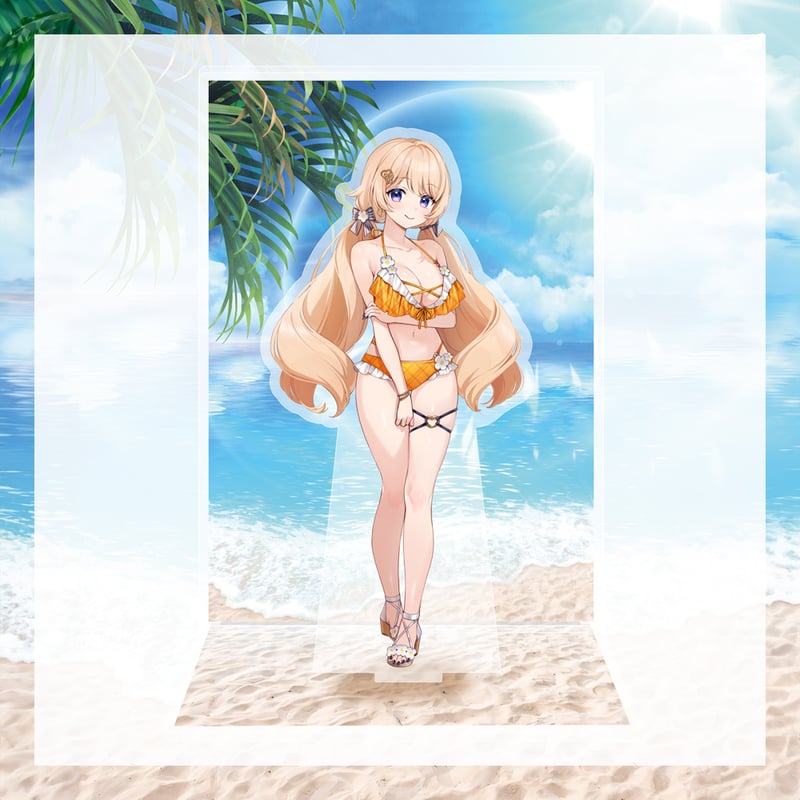 るぅとくん 水着 アニメイトコラボ どっとライブ水着グッズ 2024】七星みりり アクリルジオラマスタンド